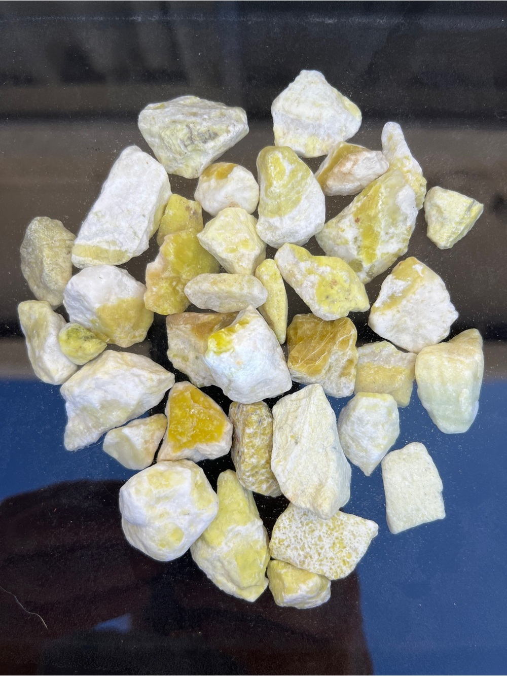 🍒 5/$25 🍒 46 Pieces of Raw Lime Green Serpentine